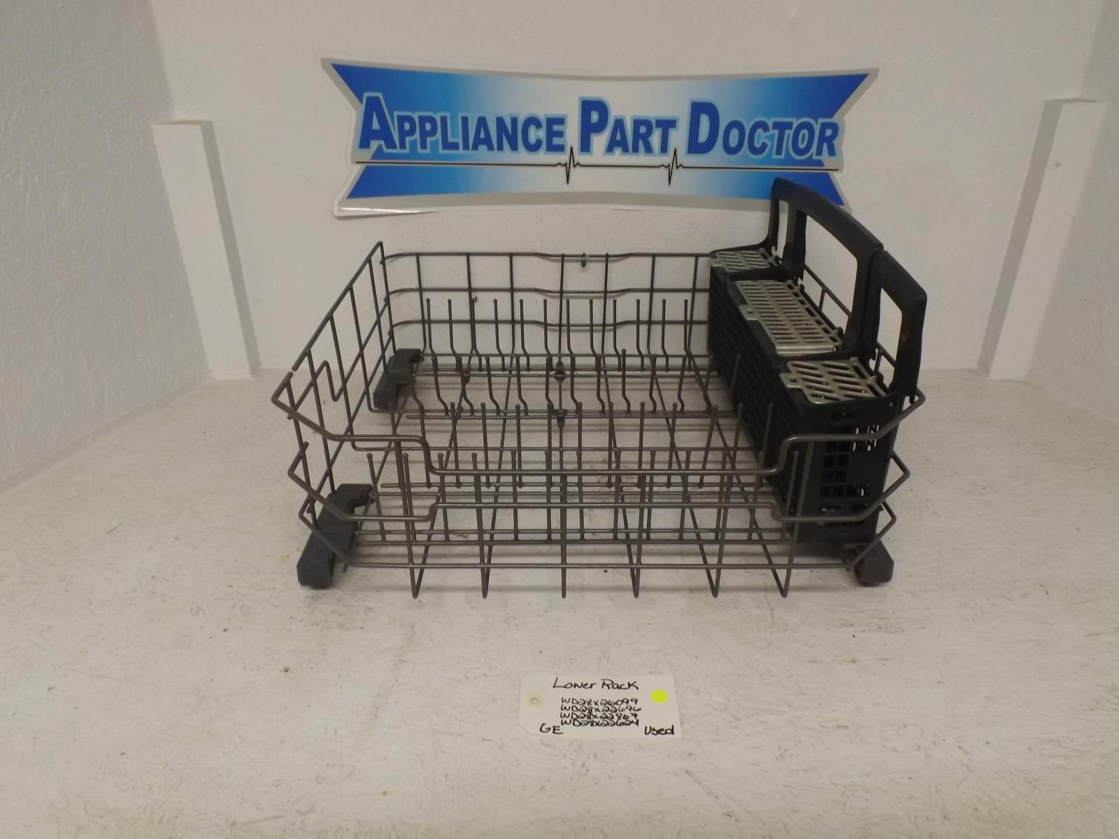 GE Dishwasher WD28X26099 WD28X22696 WD28X22867 WD28X22624 Lower Rack Used GE Dishwasher WD28X26099 WD28X22696 WD28X22867 WD28X22624 Lower Rack Used